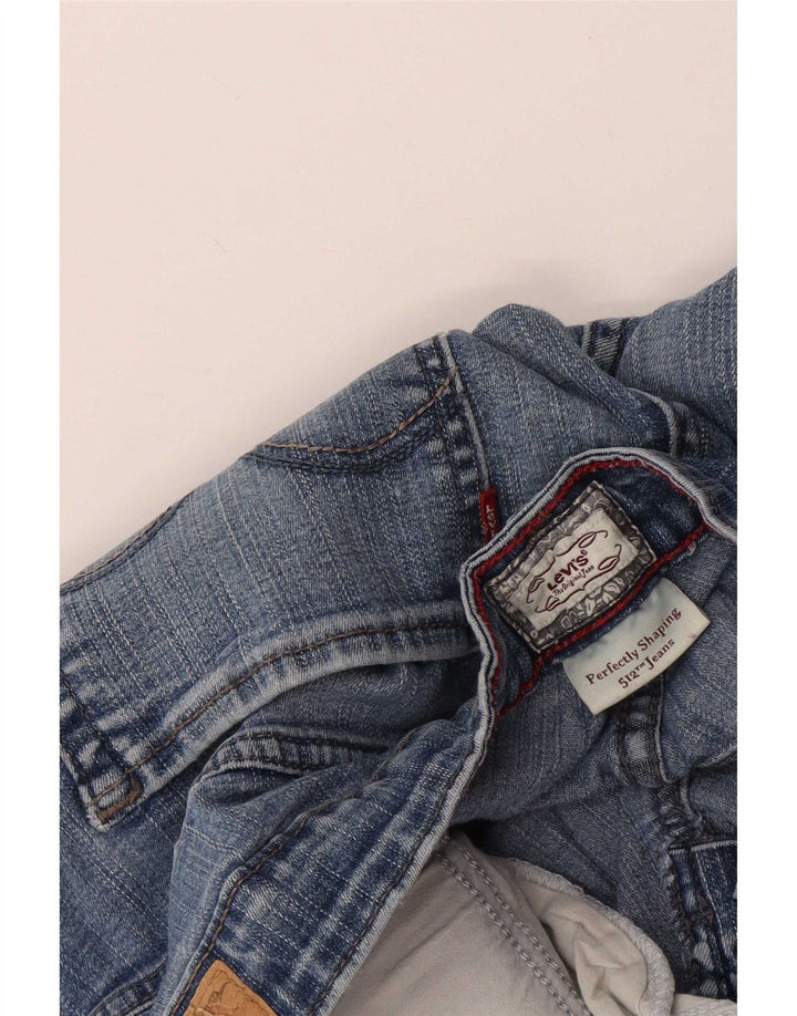 Levi's Bermudas vaqueras ajustadas 512 para mujer W34 Large Blue