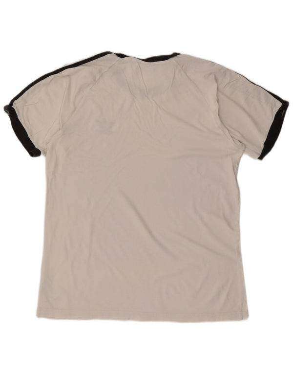 ADIDAS Camiseta Hombre Top Grande Algodón Blanco
