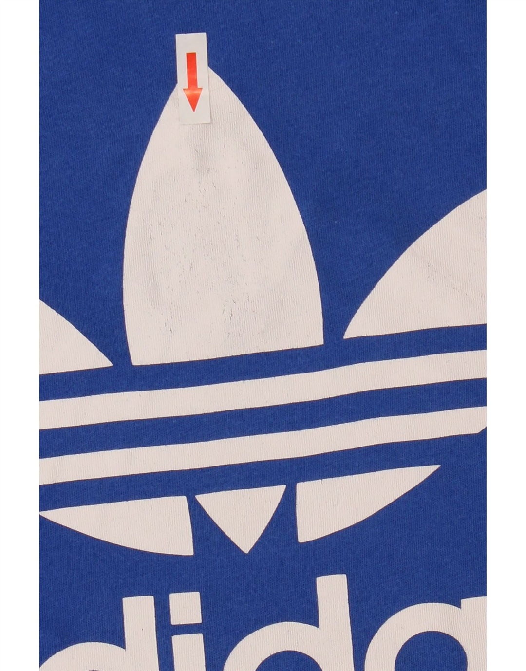 Adidas Hombre Camiseta Gráfica Top Algodón Azul Medio