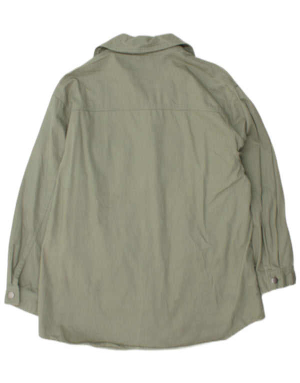 Zara Hombre Chaqueta utilitaria extragrande UK 10 Small Algodón verde