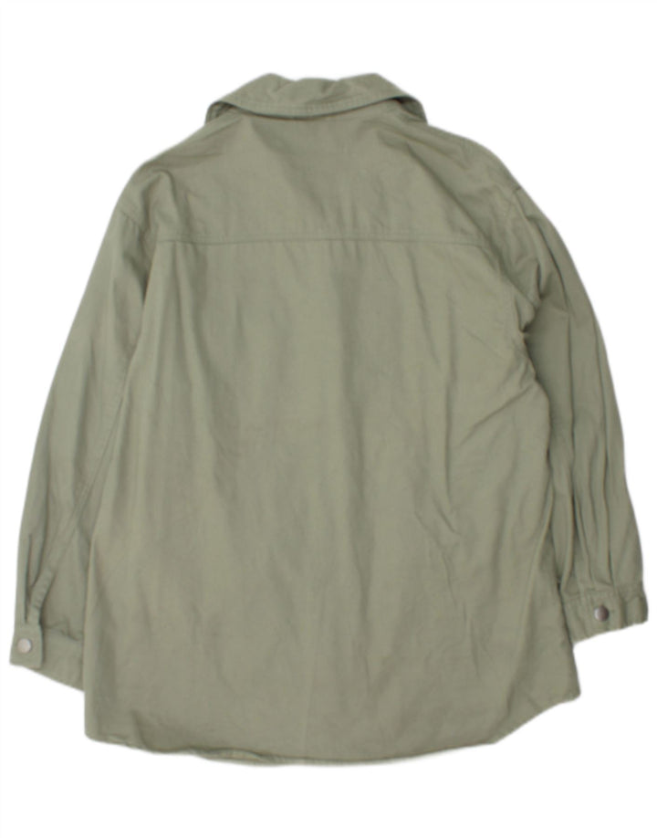 Zara Hombre Chaqueta utilitaria extragrande UK 10 Small Algodón verde