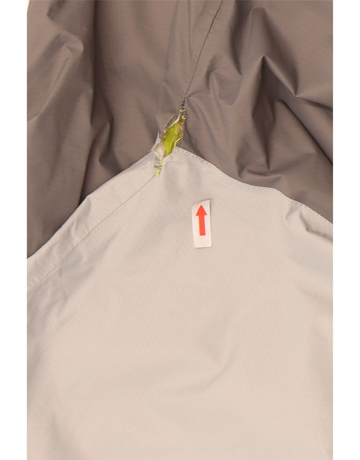The North Face Chaqueta impermeable con capucha para hombre UK 38 Nylon color block gris medio