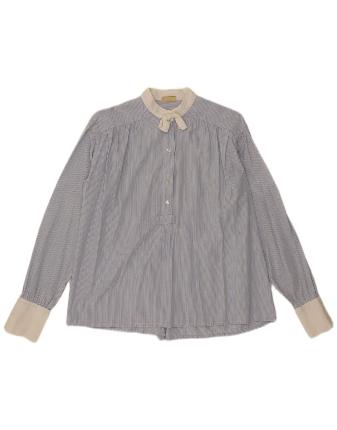 Penny Black - Camisa tipo jersey para mujer con lazo frontal, talla 40, talla grande, color azul