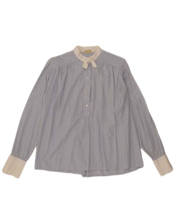 Penny Black - Camisa tipo jersey para mujer con lazo frontal, talla 40, talla grande, color azul