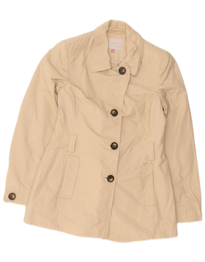 John Lewis Gabardina para mujer Reino Unido 10 Pequeño Algodón Beige