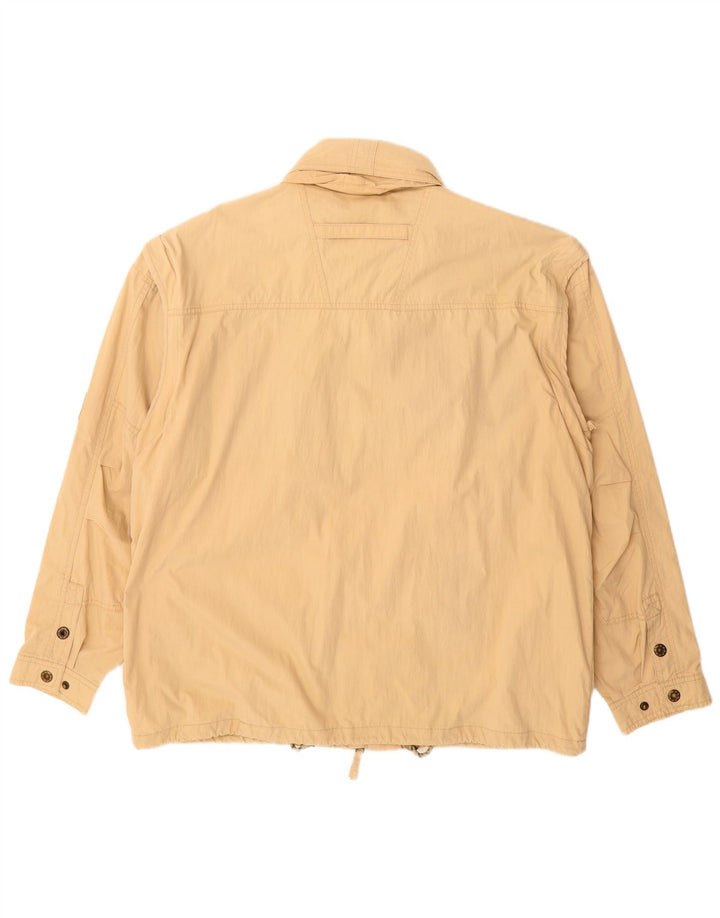 VINTAGE Chaqueta utilitaria para hombre IT 54 2XL Algodón beige