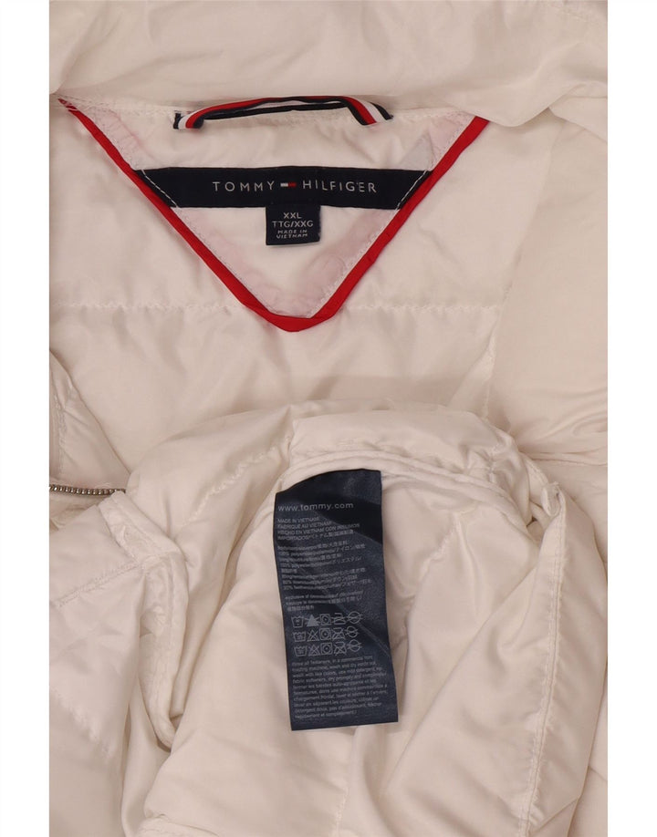Tommy Hilfiger Chaqueta acolchada para mujer UK 20 2XL Poliamida blanca