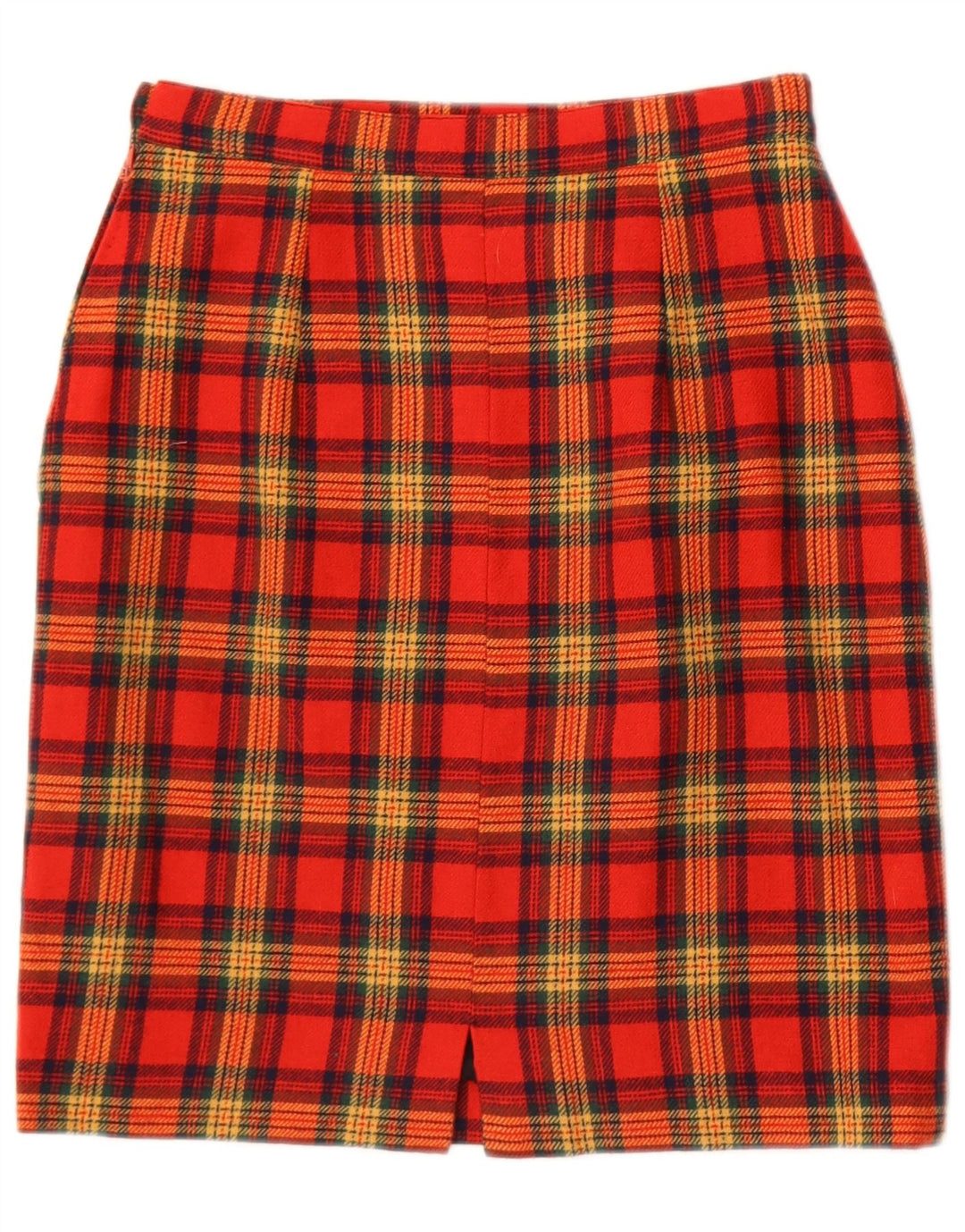 Vintage mujer mini falda W25 XS rojo cuadros