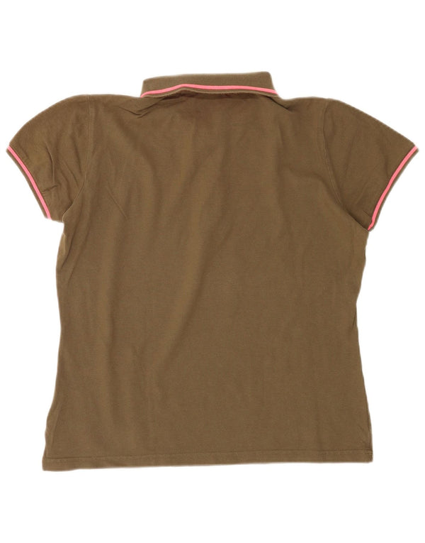 Kappa Polo para mujer UK 46 Large Caqui Algodón