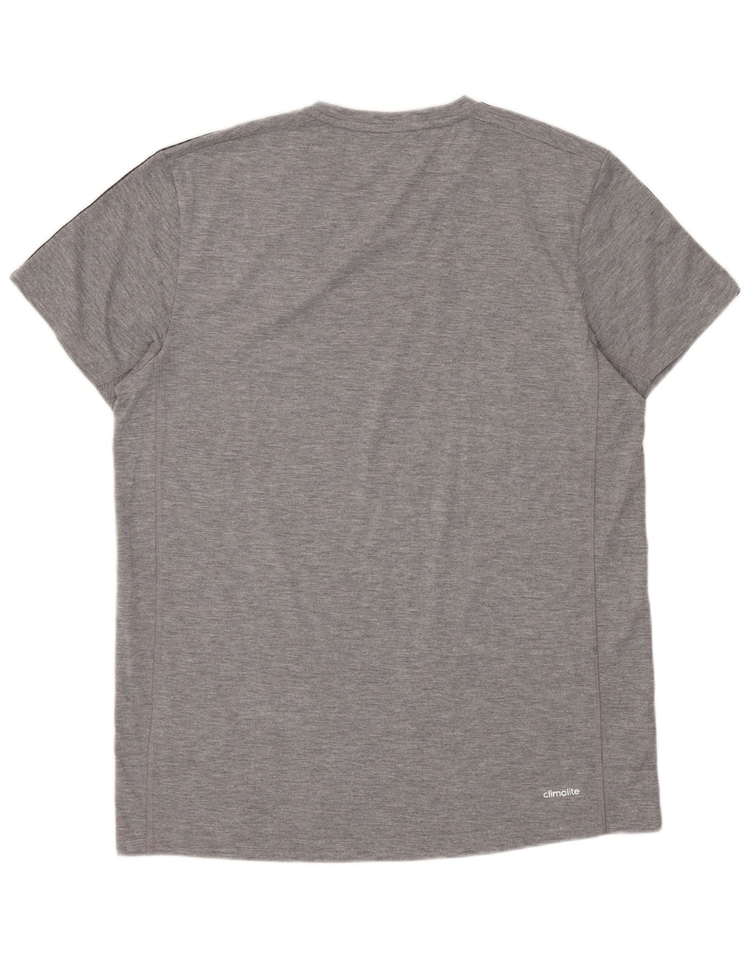 Adidas Mens Climalite Camiseta Top Grande Gris Algodón