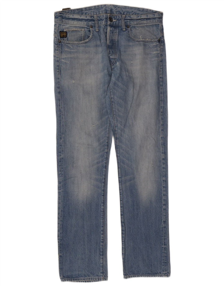 Vaqueros rectos para hombre G-Star W33 L32 Algodón azul