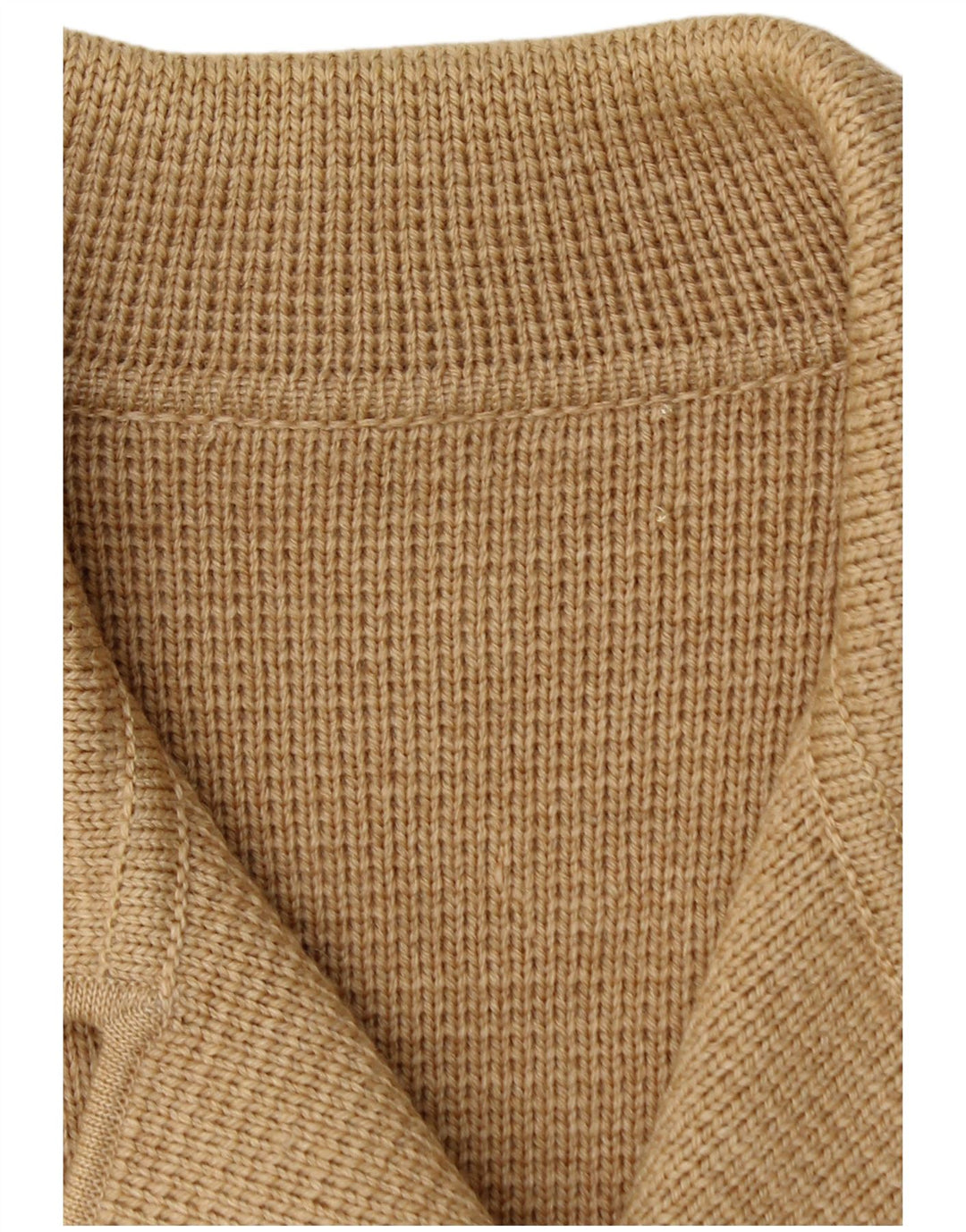 Vintage mujer punto abrigo Reino Unido 12 Medio Beige