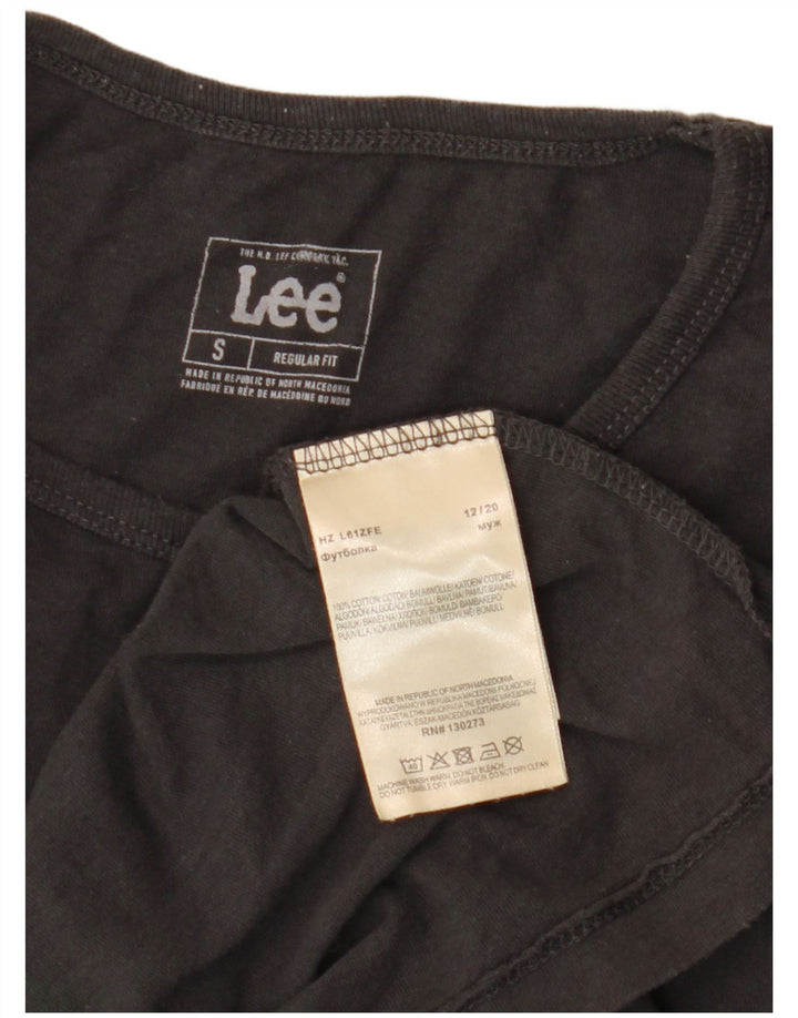 Lee Camiseta Regular Fit Para Hombre Top Pequeño De Algodón Gris