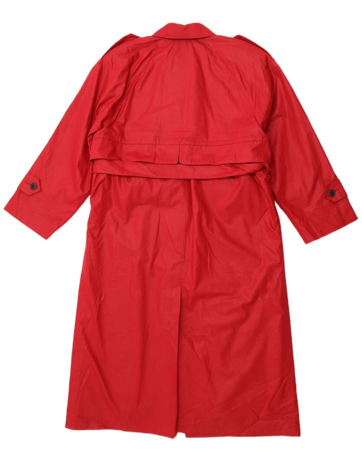 LONDON FOG Gabardina de gran tamaño para mujer US 4 Pequeño Poliéster rosa