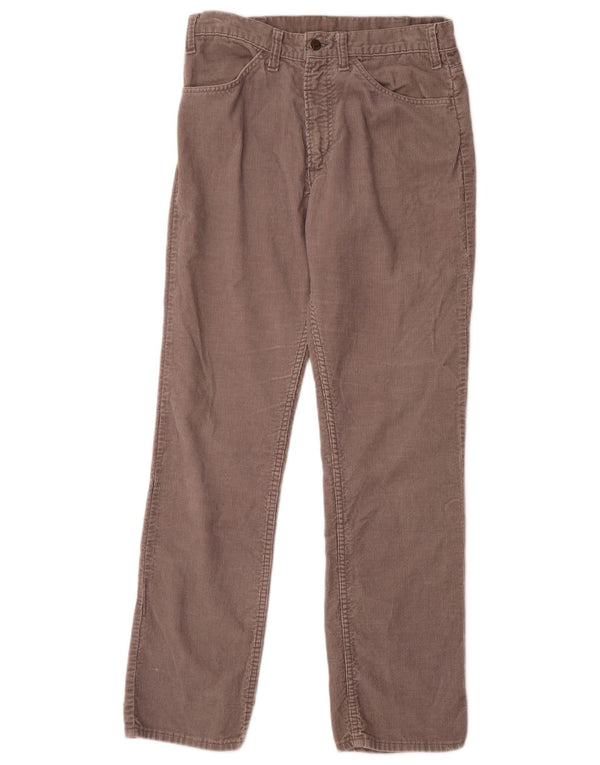 Pantalones de pana rectos vintage para hombre W30 L31 Gris
