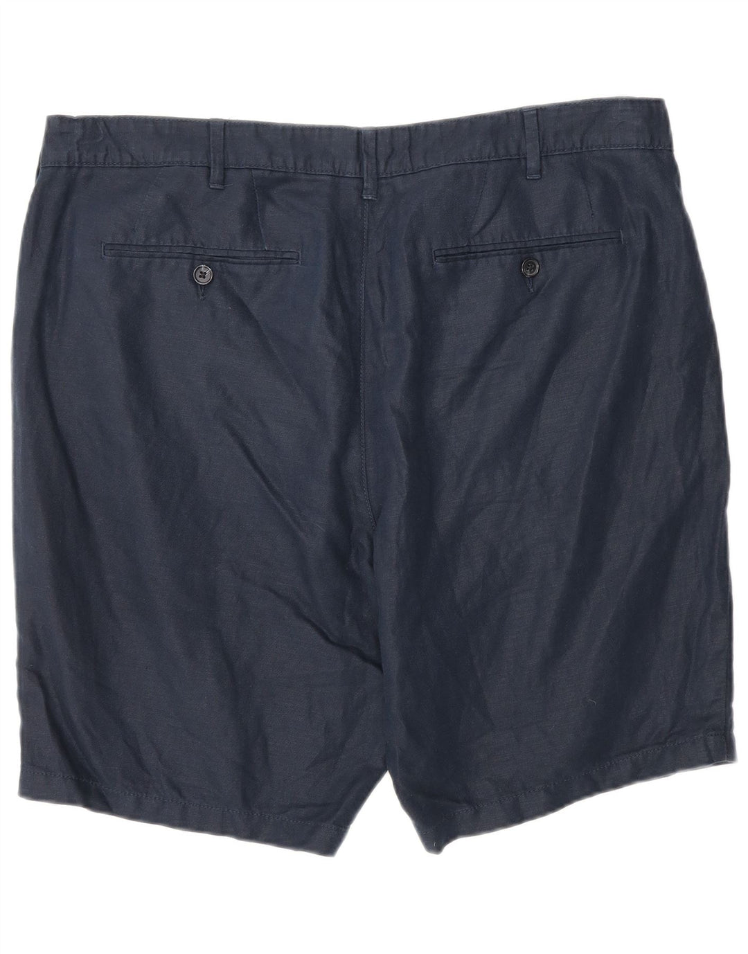 Marks & Spencer Pantalones cortos chinos para hombre W38 XL Algodón azul marino