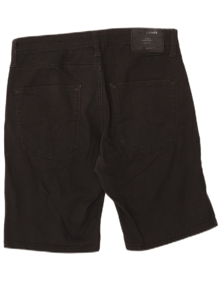 Jack & Jones Mens Regular Casual Shorts Medium W32 Algodón Negro
