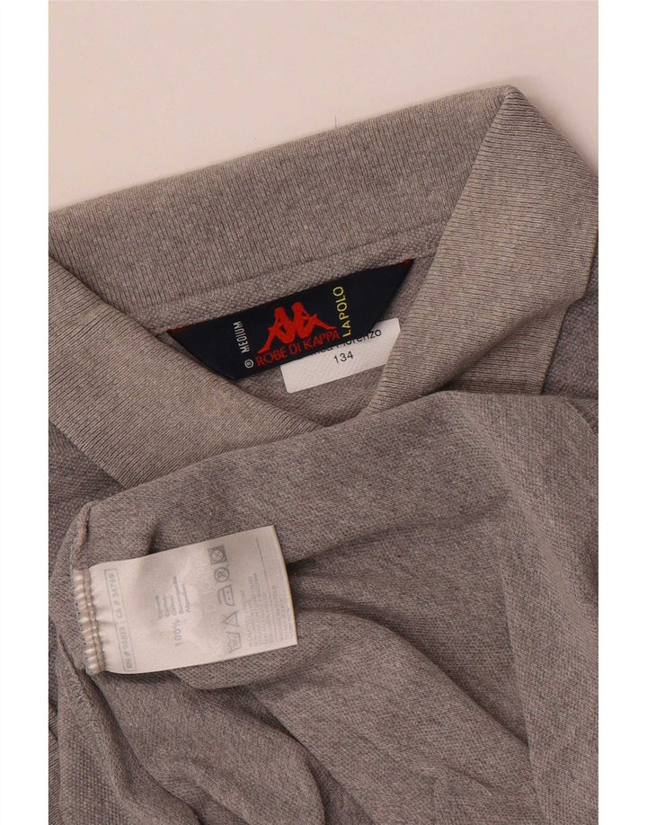 Polo Kappa Hombre De Algodón Gris Medio