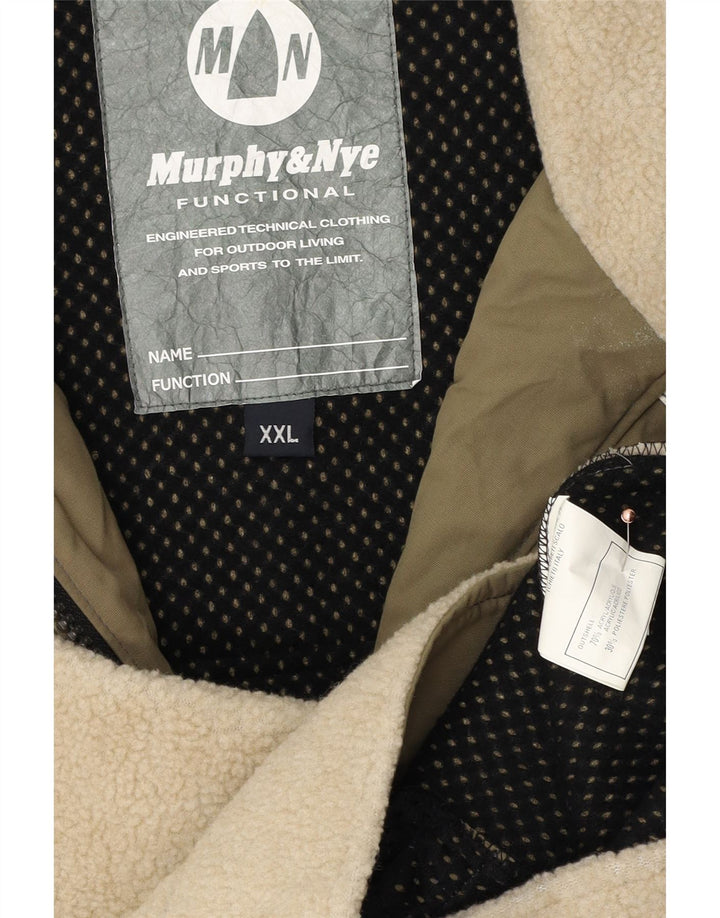 Murphy & Nye Chaqueta polar para hombre UK 44 2XL Verde Colorblock Acrílico