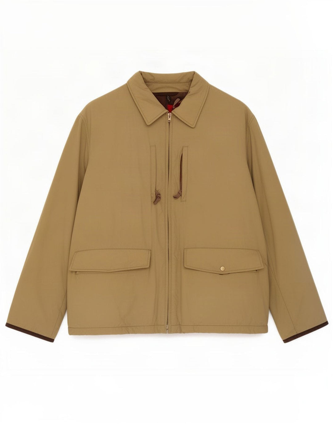 Belfe Chaqueta Bomber para Hombre Reino Unido 40 Grande Algodón Beige