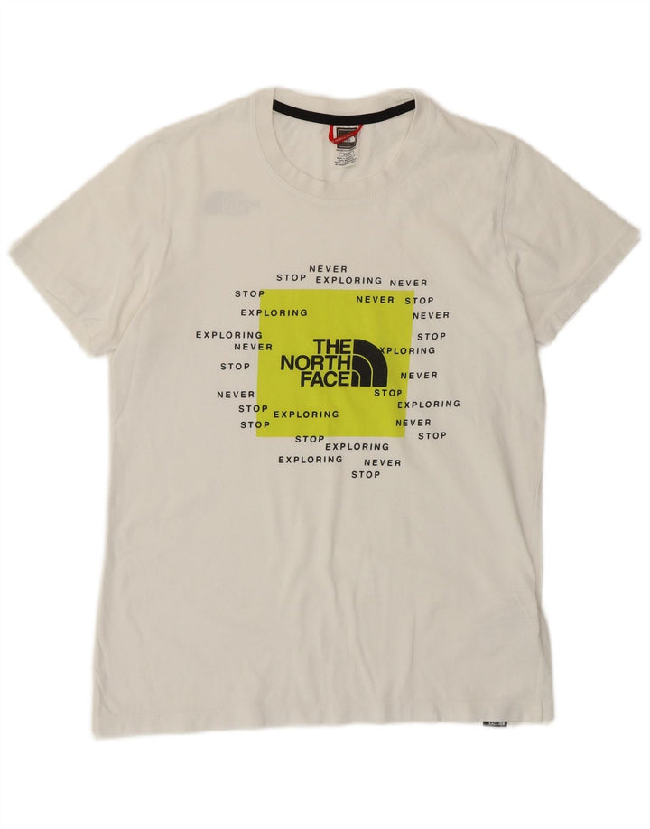 THE NORTH FACE Camiseta gráfica para mujer UK 6 XS Blanco