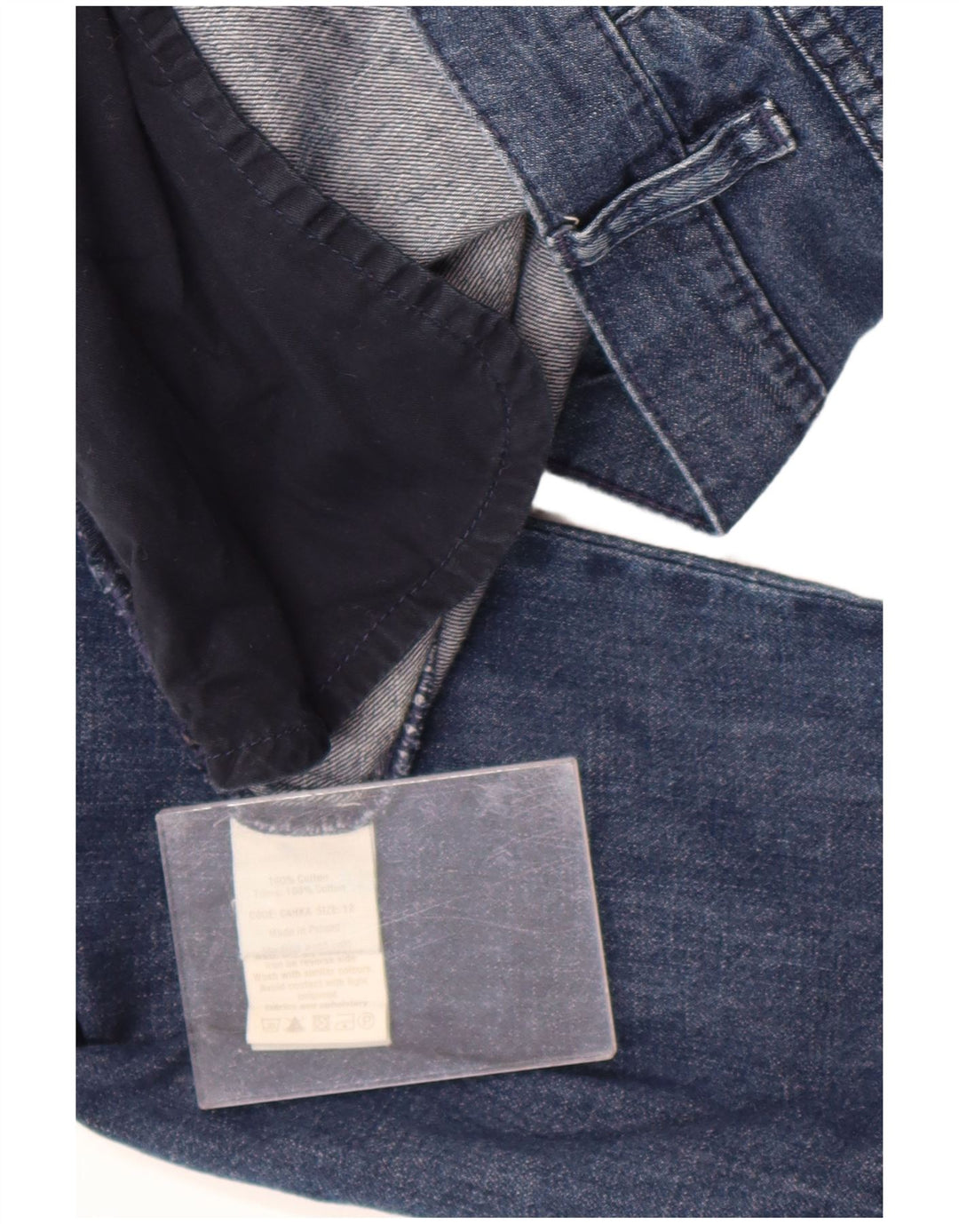 Toast Vaqueros cónicos con clavijas para mujer UK 12 Medium W30 L29 Algodón azul marino