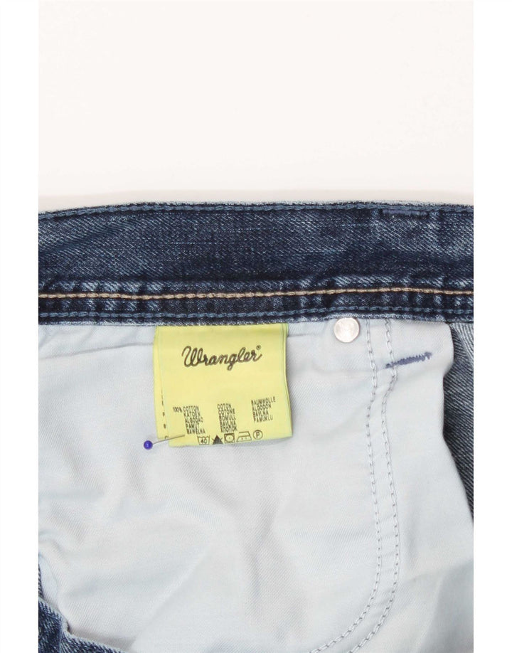 Wrangler Vaqueros rectos regulares Wesley para hombre W36 L32 Algodón azul