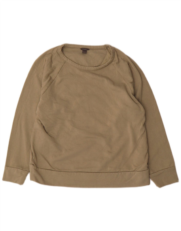 EDDIE BAUER Sudadera para mujer Jersey UK 46 Grande Caqui Poliéster