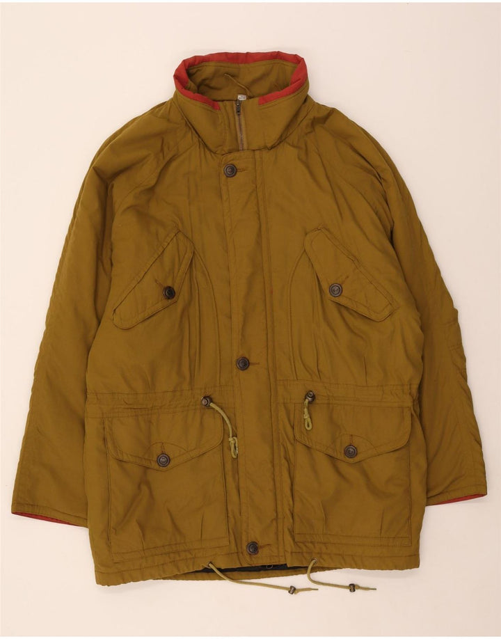 MARK ADAM Mens Windbreaker Jacket IT 52/54 Large Khaki Polyester