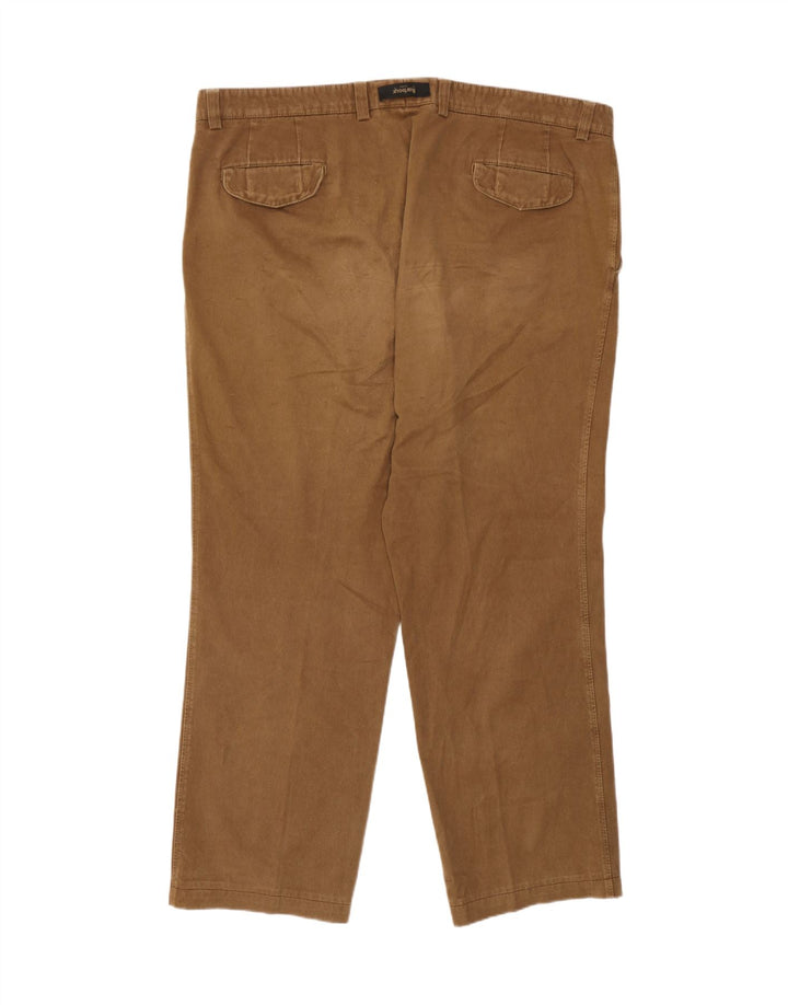 Pantalón de traje recto Barbour para hombre W44 L31 Beige