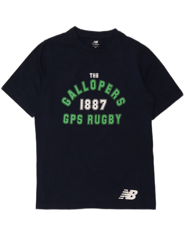 New Balance Gallopers GPS Rugby Graphic Camiseta para hombre Top 2XS Azul marino