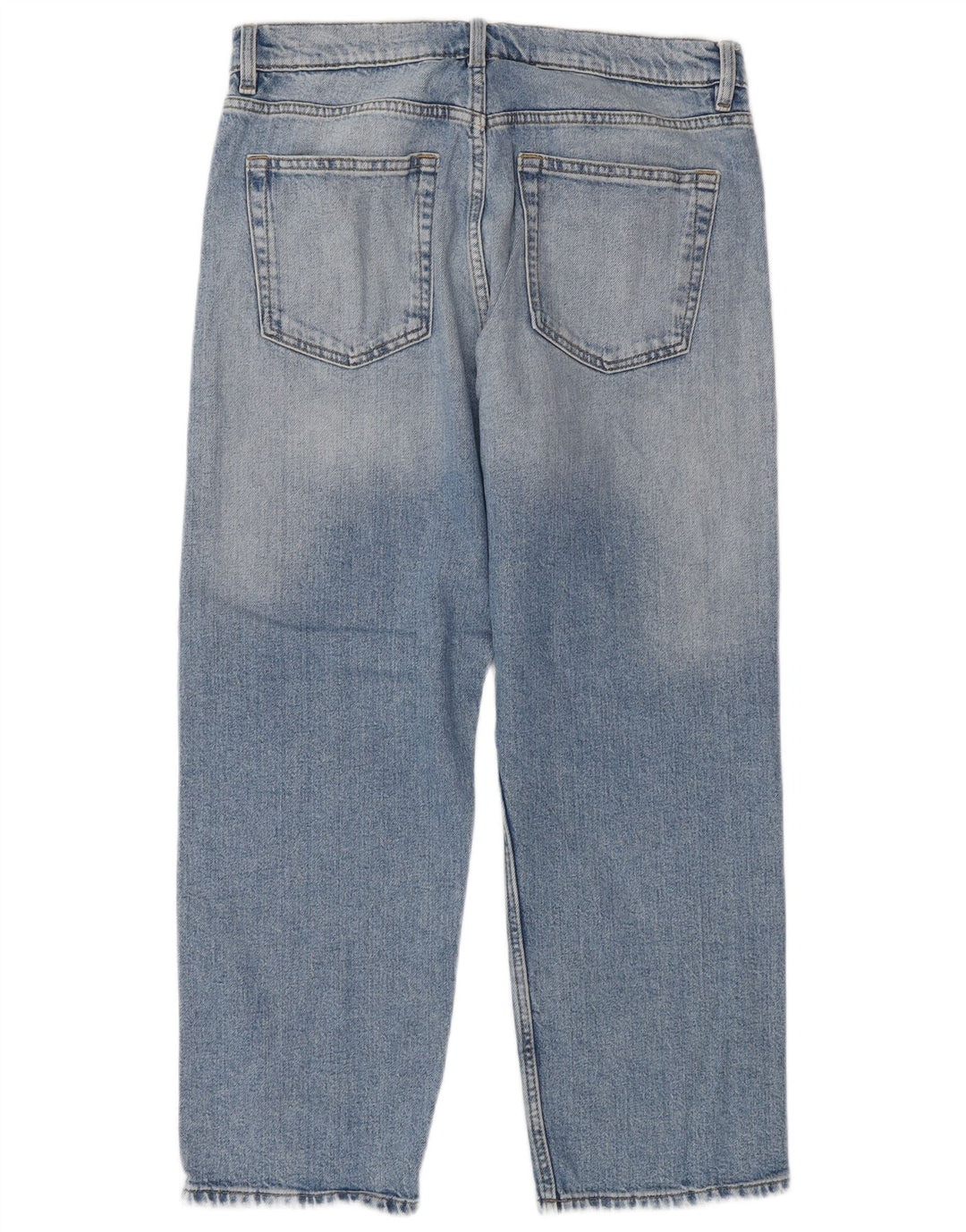Marks & Spencer Vaqueros rectos regulares para mujer UK 12 Medium W30 L25 Azul