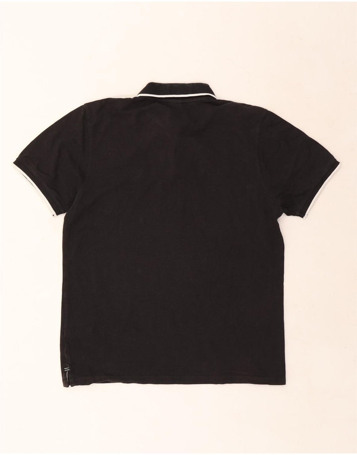 Polo North Sails Hombre Algodón Negro Mediano