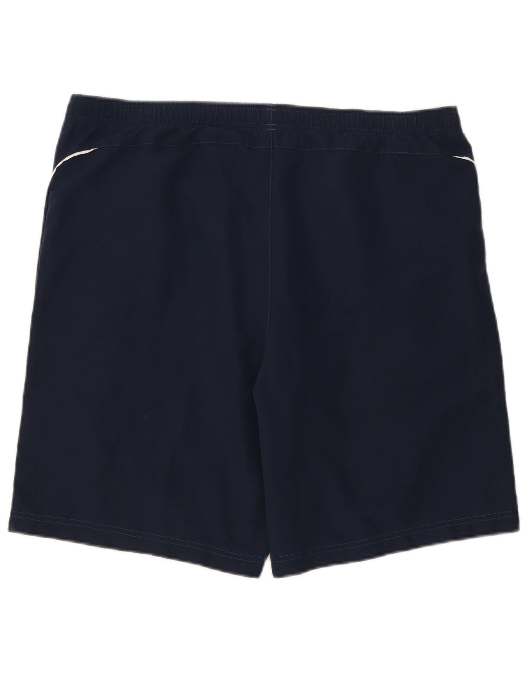 Reebok - Pantalones cortos deportivos para hombre, talla grande, poliéster, color azul marino