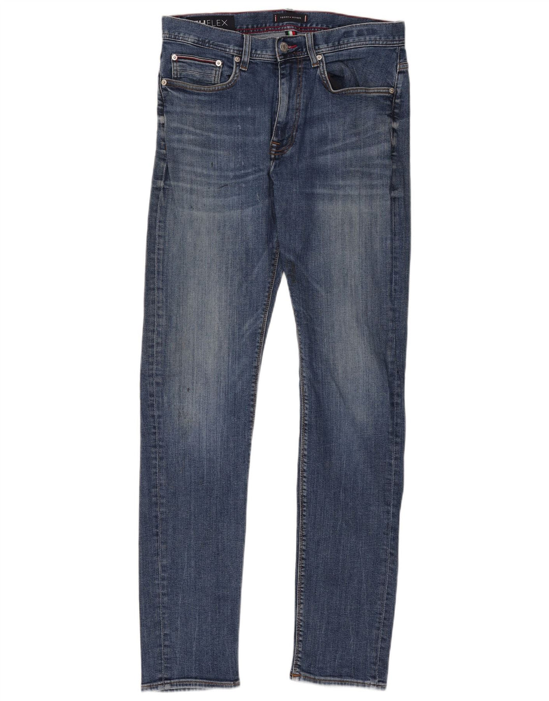 Tommy Hilfiger Vaqueros ajustados Bleecker para hombre W33 L34 Algodón azul