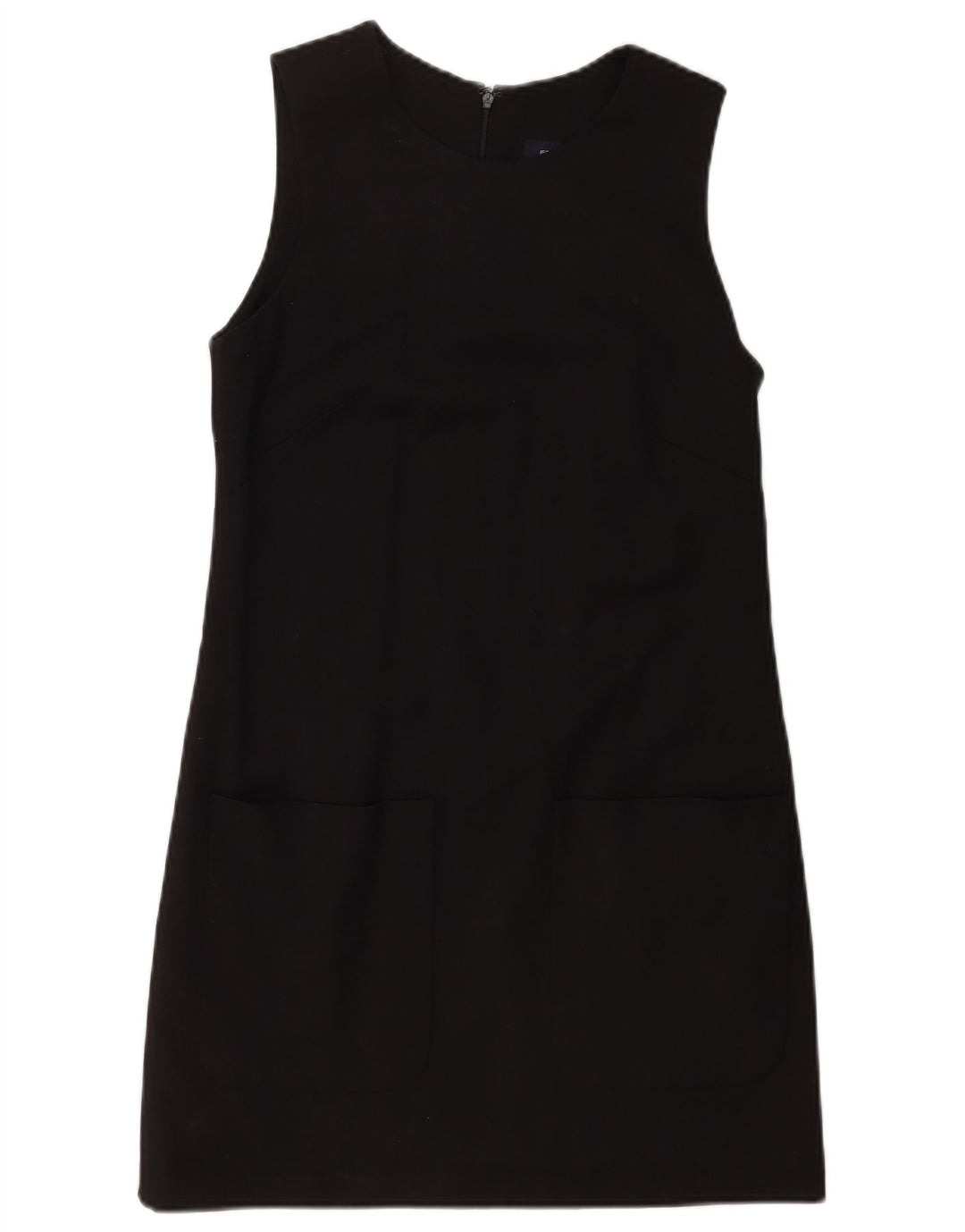 French Connection Vestido recto sin mangas para mujer UK 40 Small Lana negra