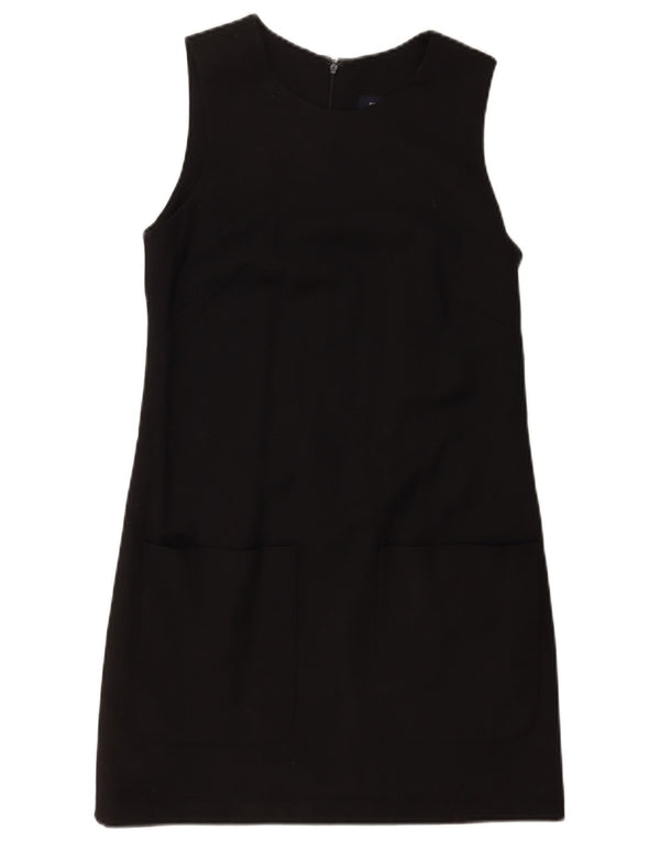 French Connection Vestido recto sin mangas para mujer UK 40 Small Lana negra