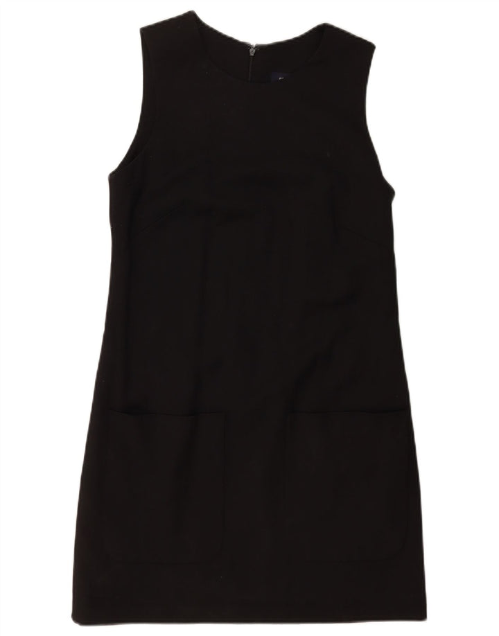 French Connection Vestido recto sin mangas para mujer UK 40 Small Lana negra