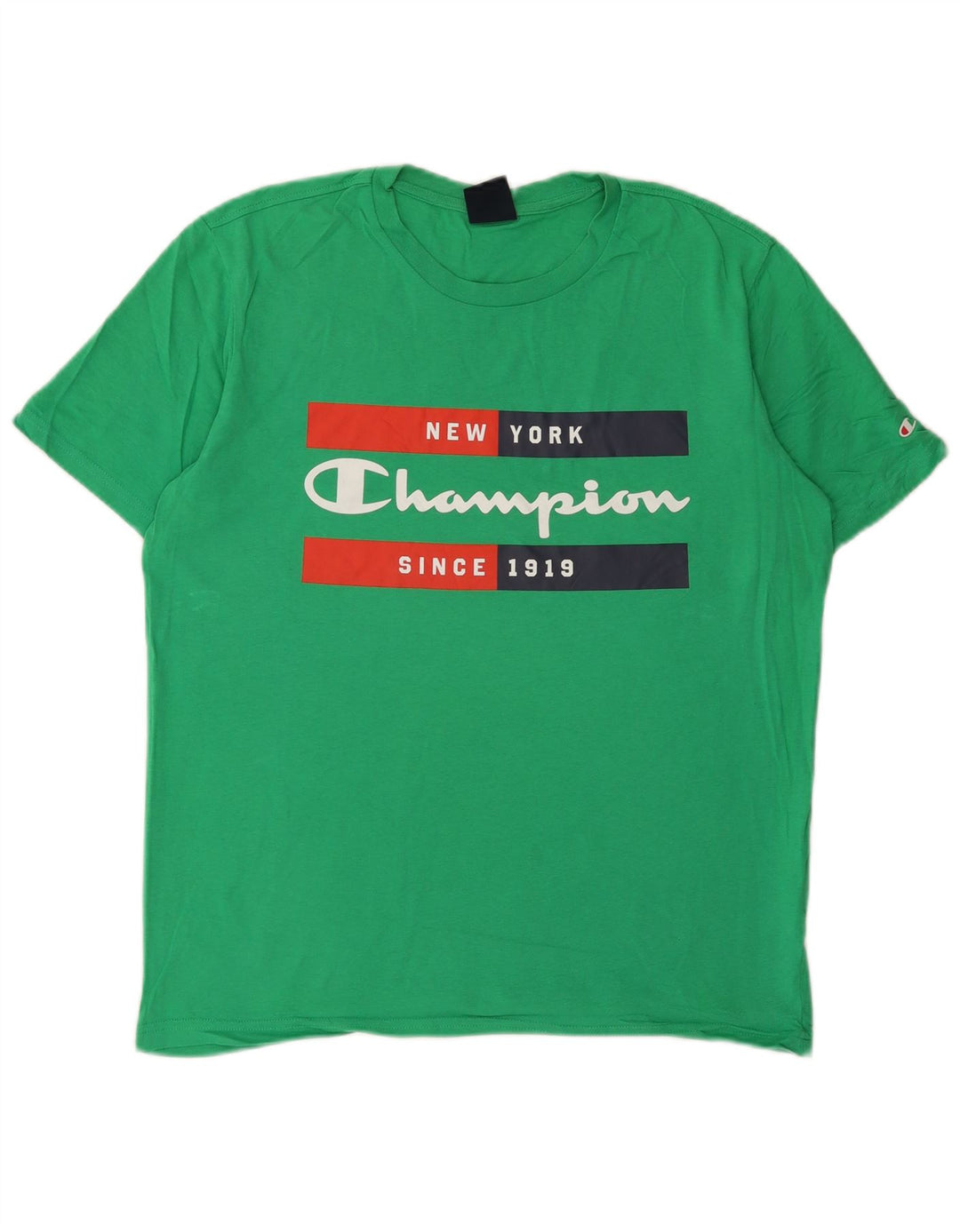 Champion Camiseta Gráfica Para Hombre Top Algodón Verde Medio