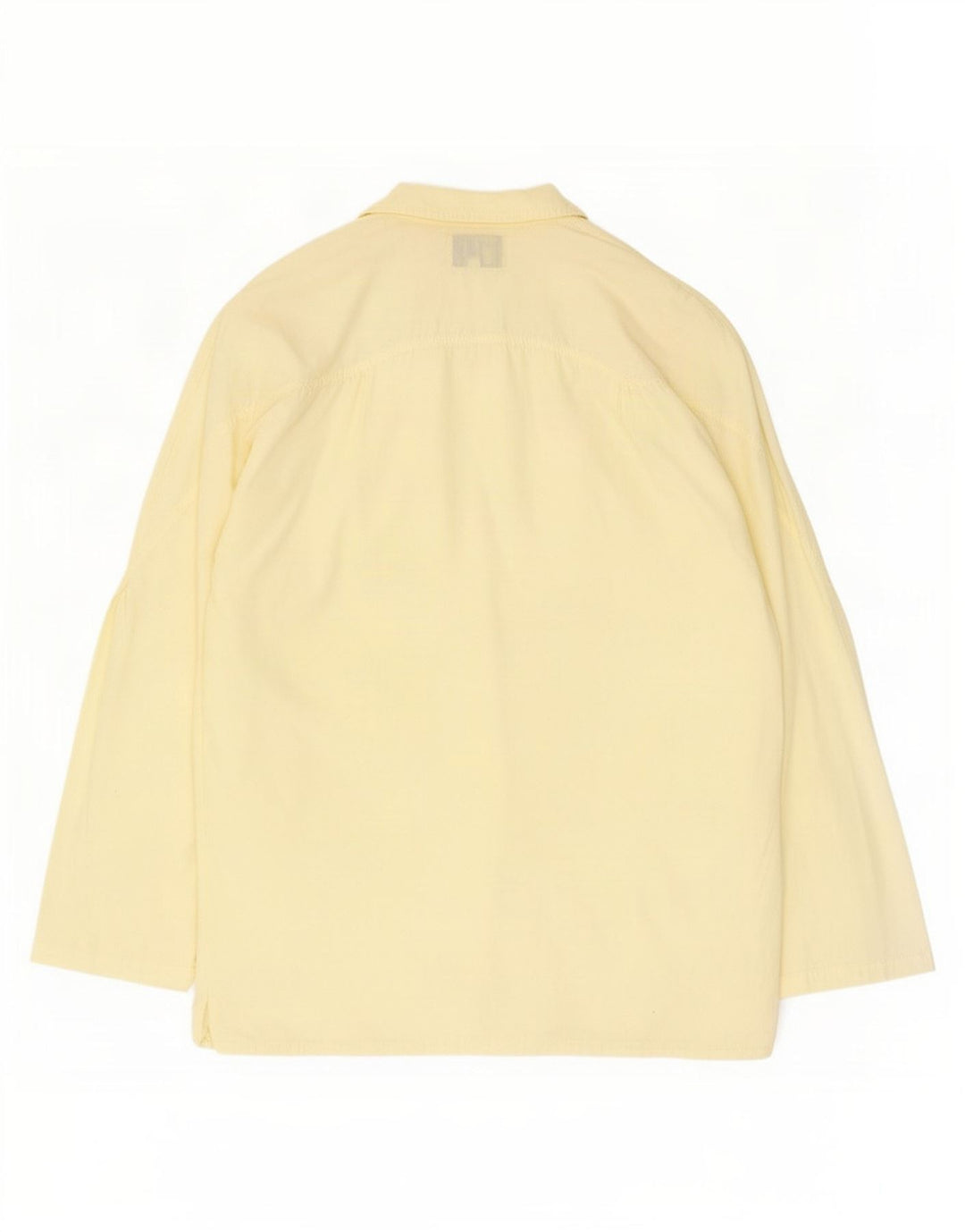 POP 84 Chaqueta tipo blazer extragrande con 1 botón para mujer UK 10 Small Yellow Cotton