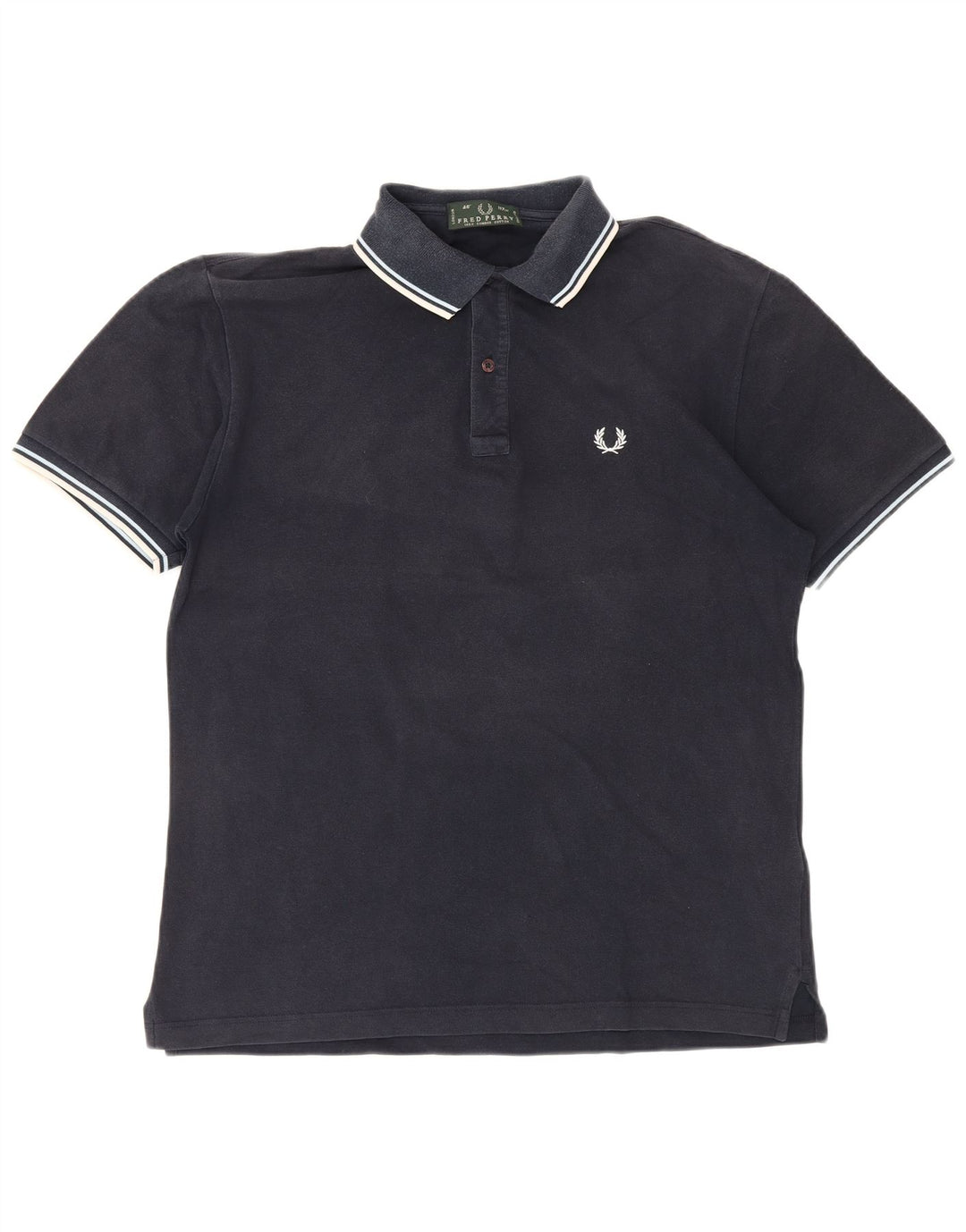 Fred Perry Polo Para Hombre Grande Azul Marino Algodón