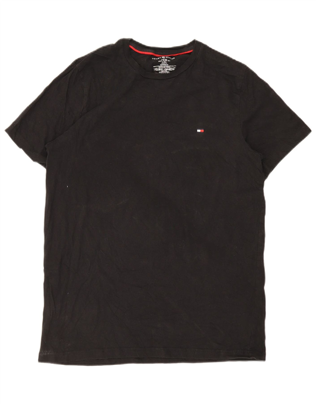 Camiseta Tommy Hilfiger Hombre Top Medium Negro Algodón