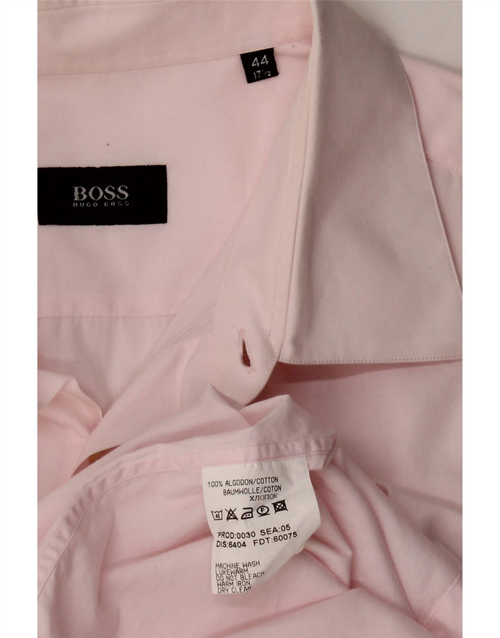 Camisa HUGO BOSS para hombre Talla 17 1/2 44 XL Algodón rosa