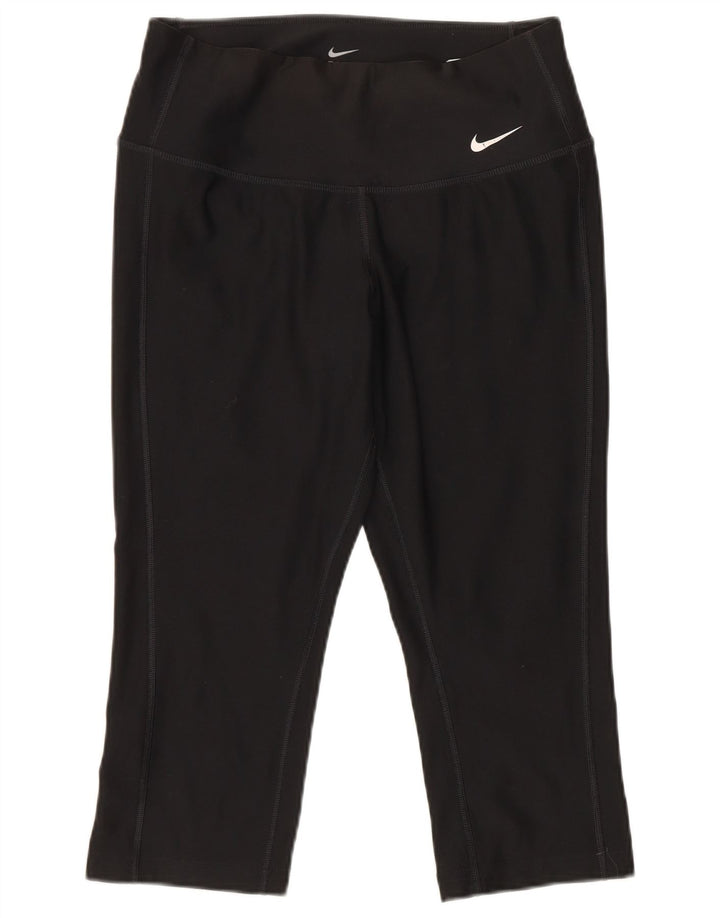 Nike - Leggings capri Dri Fit para mujer, talla 6, XS, poliéster negro