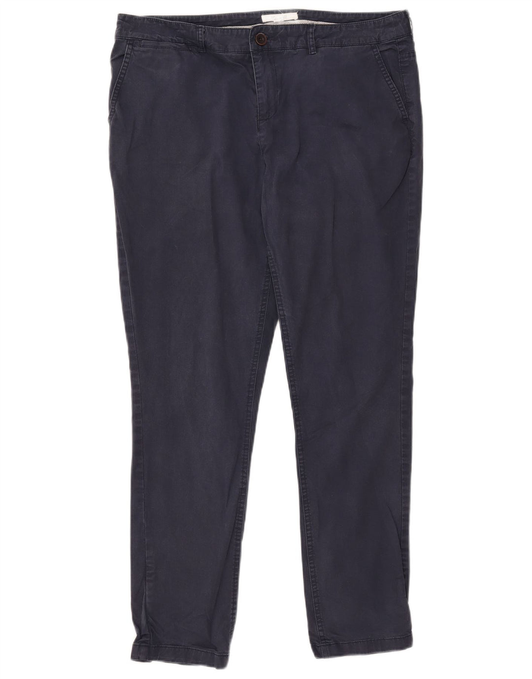 White Stuff Pantalones chinos ajustados para hombre UK 44 Large W37 L28 Azul marino Algodón