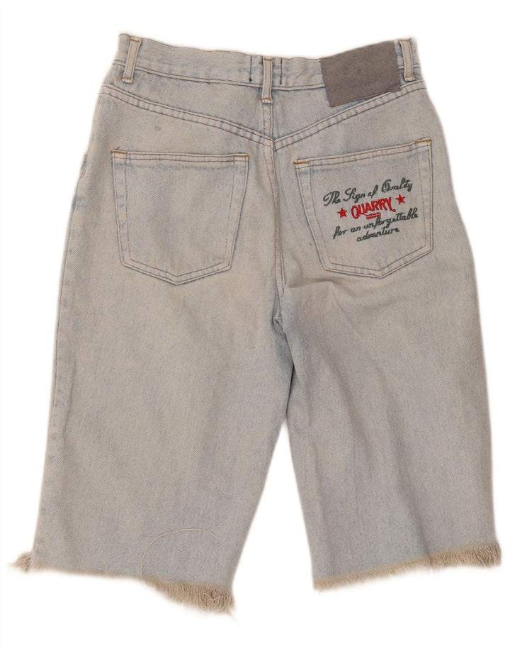 Shorts De Mezclilla Con Gráficos Para Hombre Quarry W30 Azul Medio
