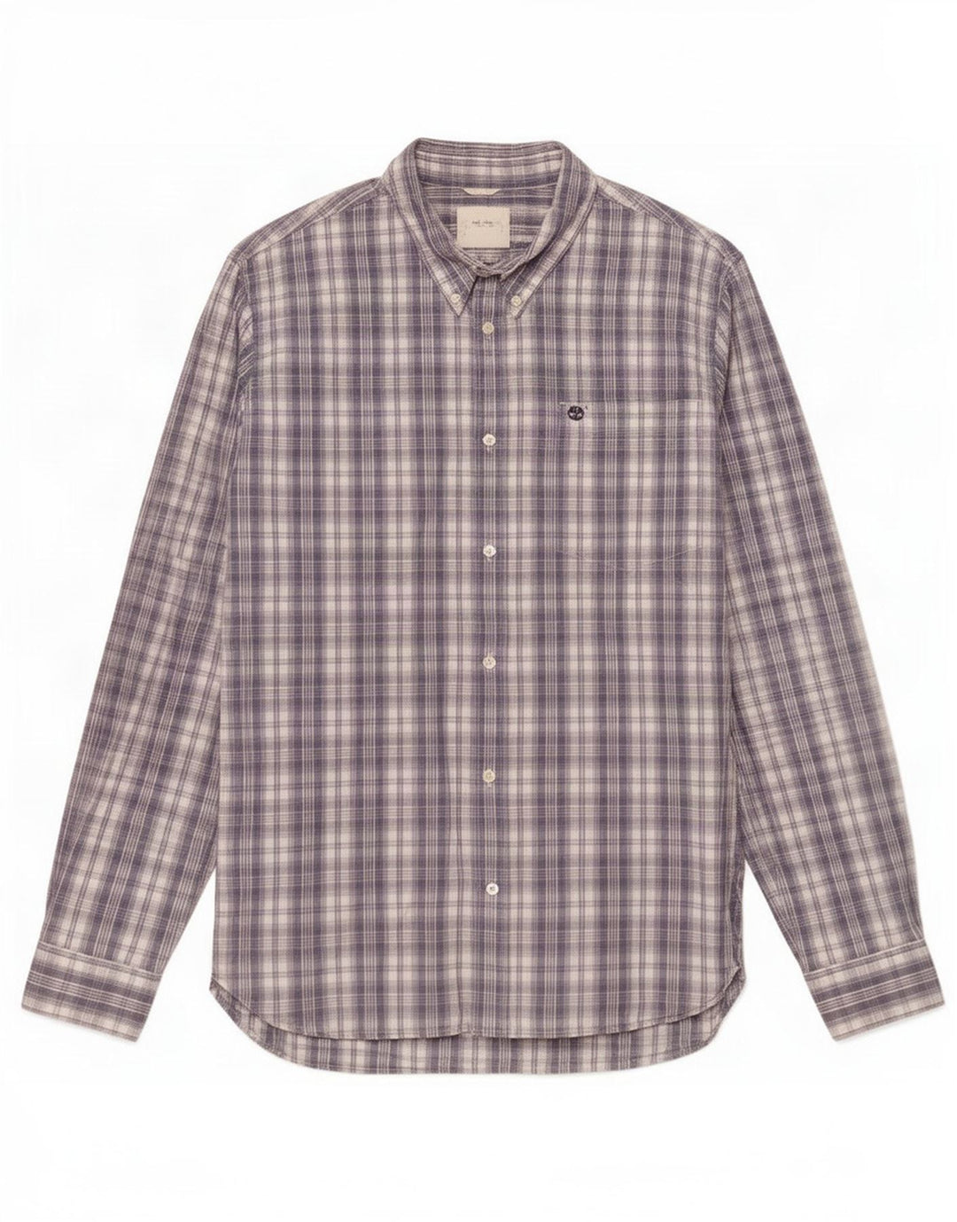 Timberland Camisa Regular Fit para Hombre 2XL Algodón A Cuadros Gris