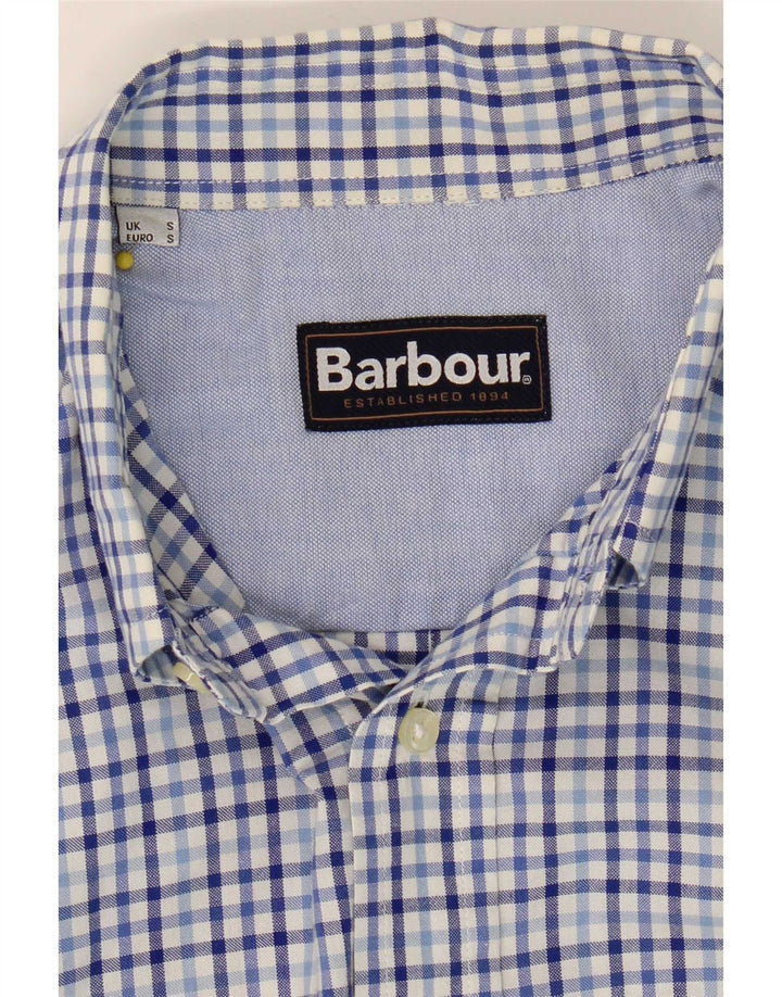 Camisa Barbour Hombre Small Blue Gingham