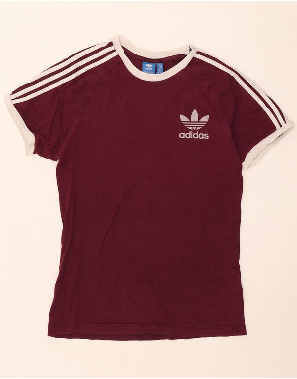 Camiseta Adidas Hombre Top Medium Borgoña Algodón