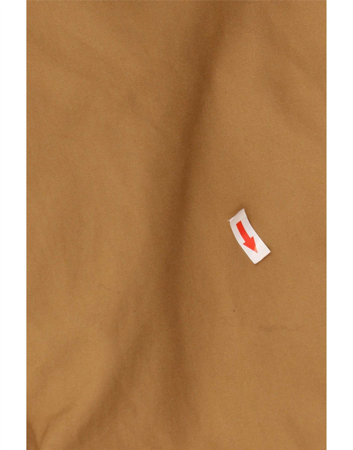 Vintage hombres abrigo Reino Unido 40 algodón beige grande